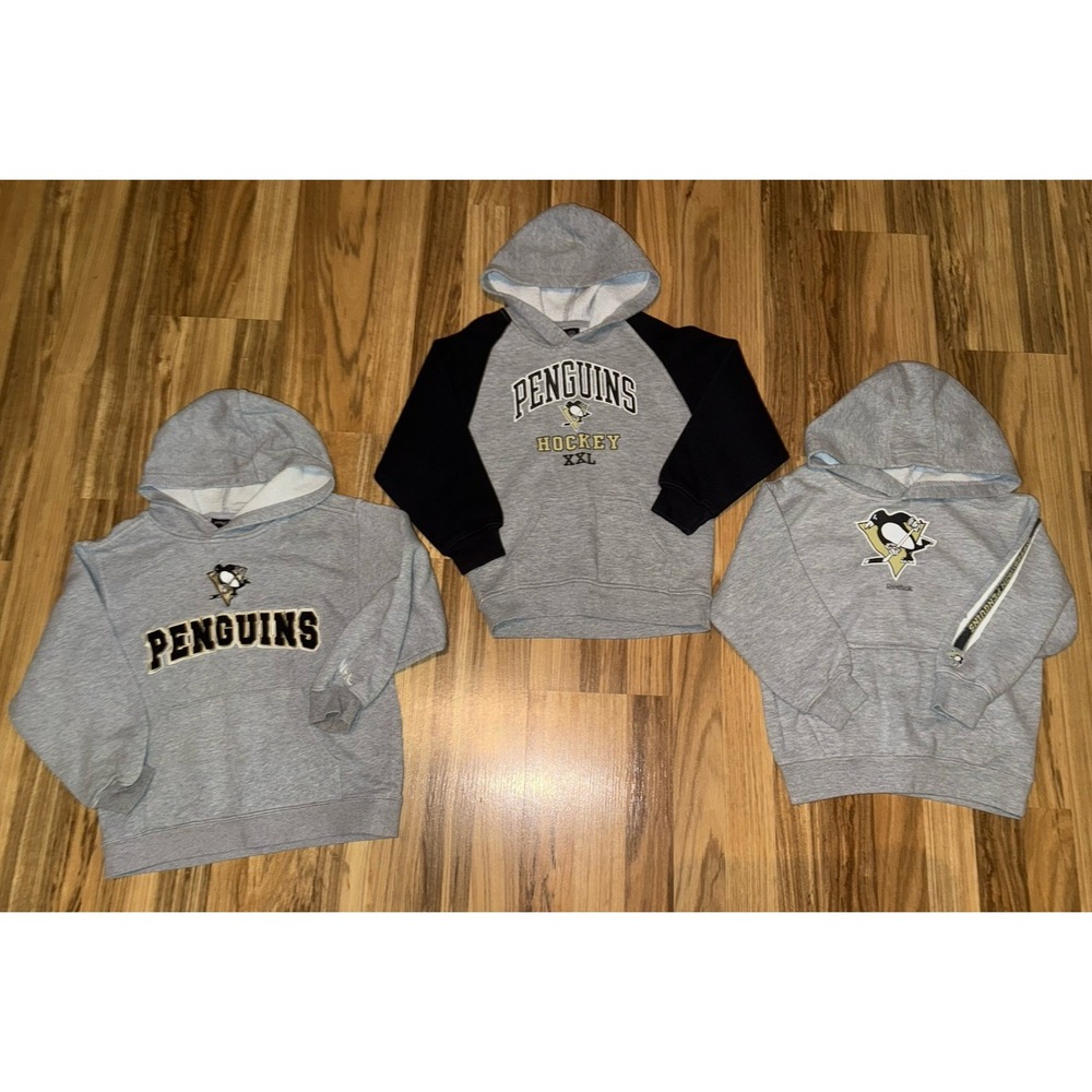 Pittsburgh Penguins Hoodie Boys 6/7 Sweatshirt Lot NHL